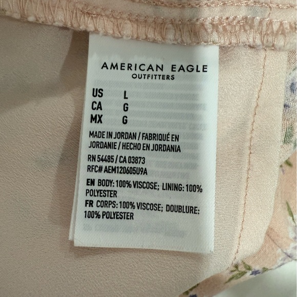 American Eagle Pink Floral Lined Dress Size L - Picture 4 of 4